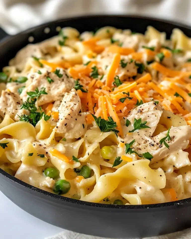 Chicken Pot Pie Noodle Skillet recipe image 1