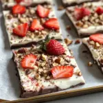 Easy Chocolate Covered Strawberry Bark recipe image 1