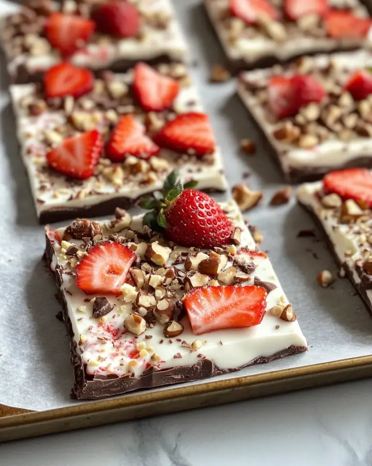 Easy Chocolate Covered Strawberry Bark recipe image 1
