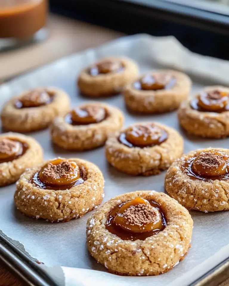 Delicious Apple Butter Cinnamon Thumbprint Cookies photo