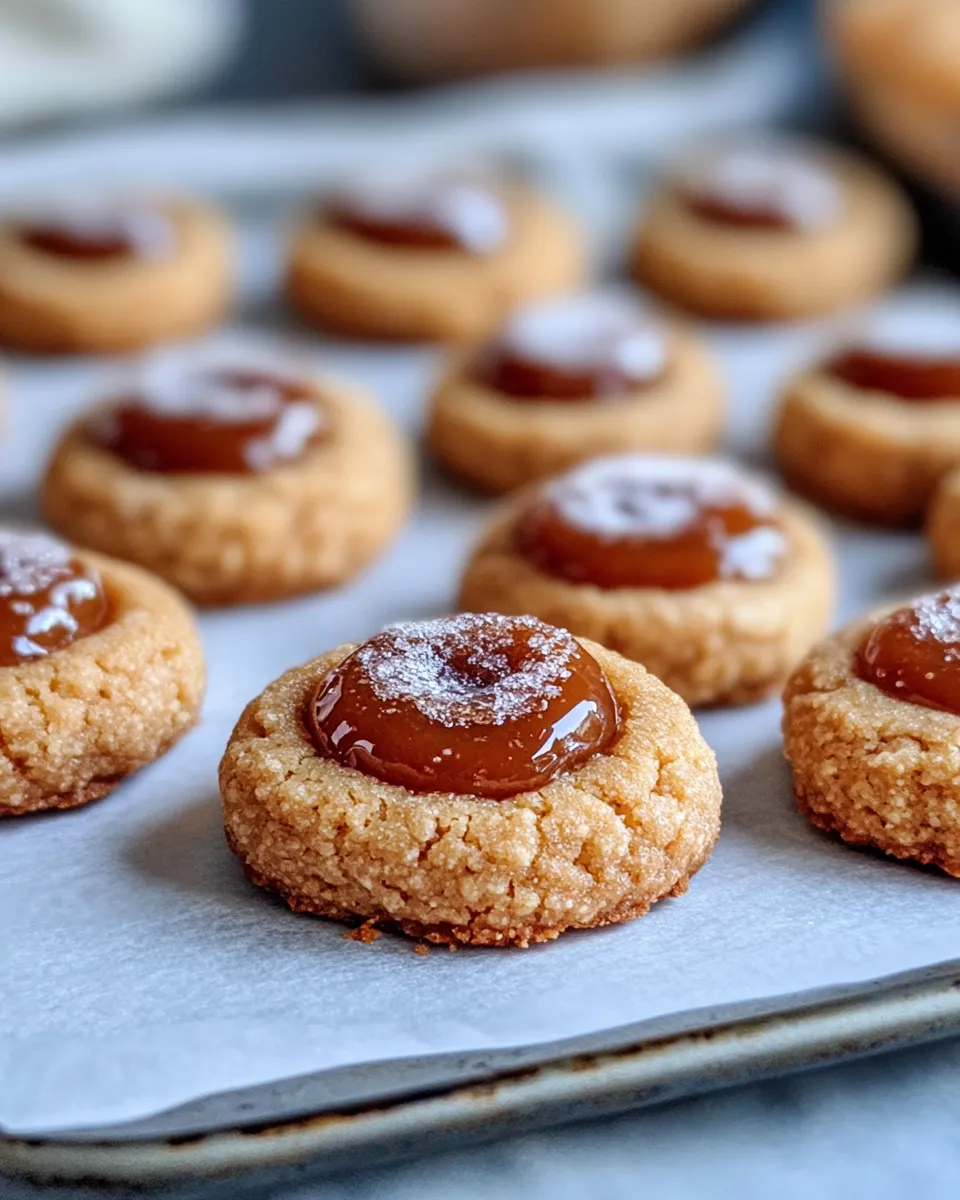 Homemade Apple Butter Cinnamon Thumbprint Cookies dish photo