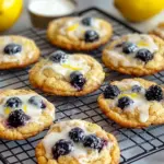 Homemade Blackberry Lemon Glaze Tea Cookies photo