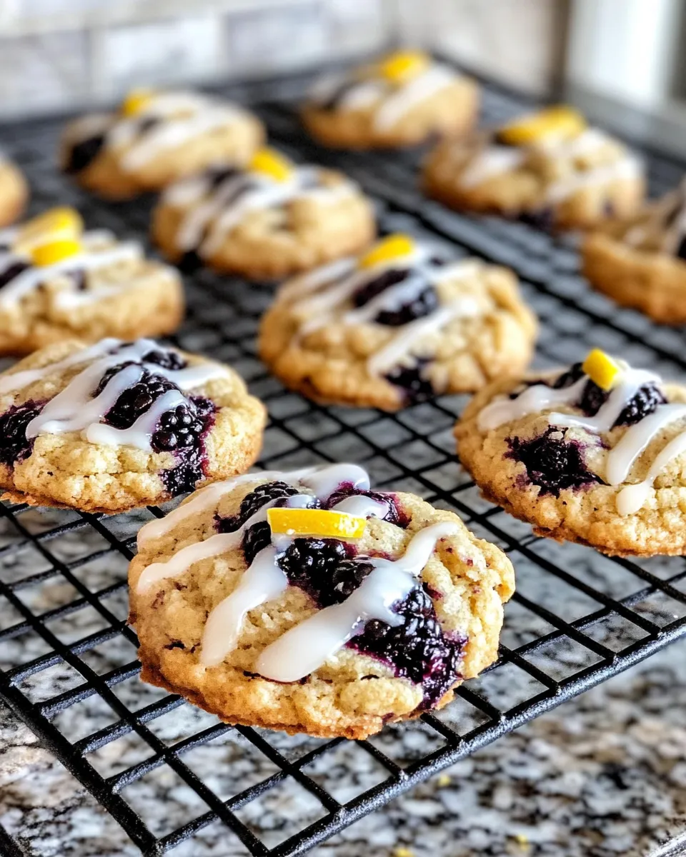 Classic Blackberry Lemon Glaze Tea Cookies image