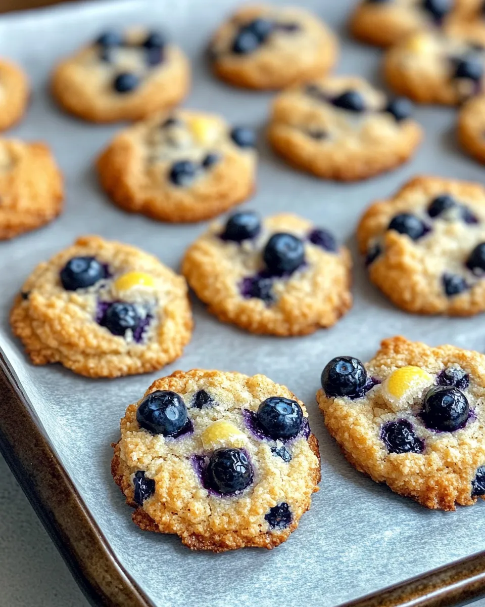 Tasty Blueberry Cornmeal Lemon Zest Cookies dish photo