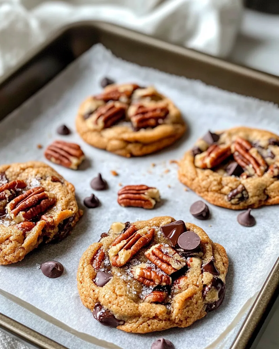 Classic Brown Butter Bourbon Pecan Cookies recipe image