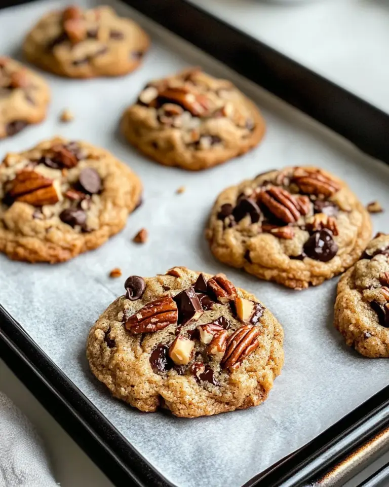 Homemade Brown Butter Toffee Pecan Cookies photo