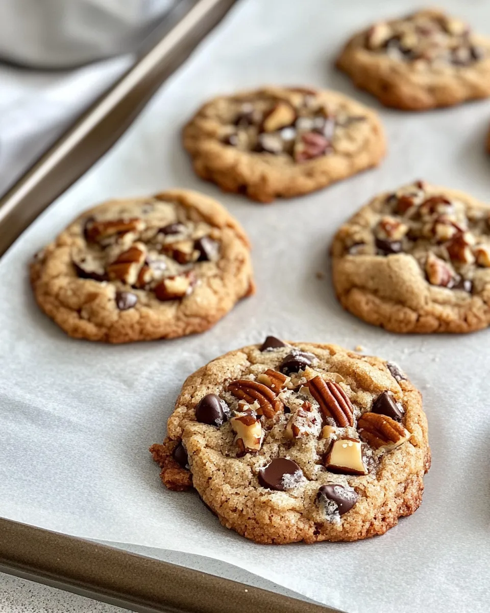 Easy Brown Butter Toffee Pecan Cookies recipe photo