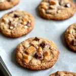 Homemade Butterscotch Toffee Puddle Cookies recipe photo