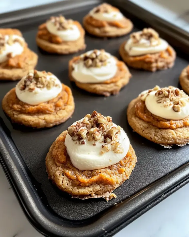 Delicious Carrot Cake Cream-Cheese Swirl Cookies recipe photo