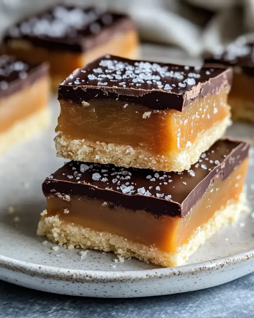 Classic Chocolate-Dipped Salted Caramel Shortbread dish photo