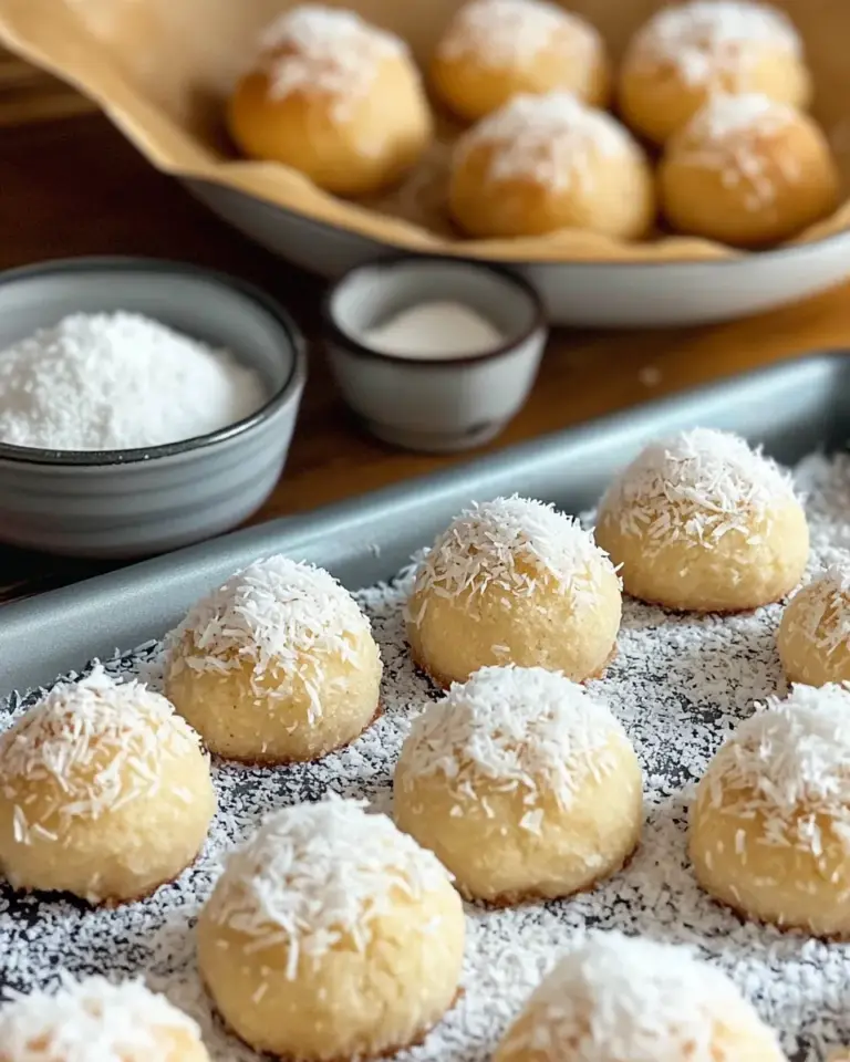 Homemade Coconut Snowball White Chocolate Cookies photo