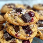 Delicious Dark Cherry Chocolate Chunk Cookies photo