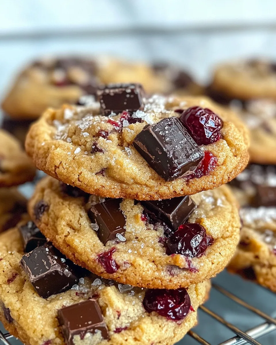 Delicious Dark Cherry Chocolate Chunk Cookies photo