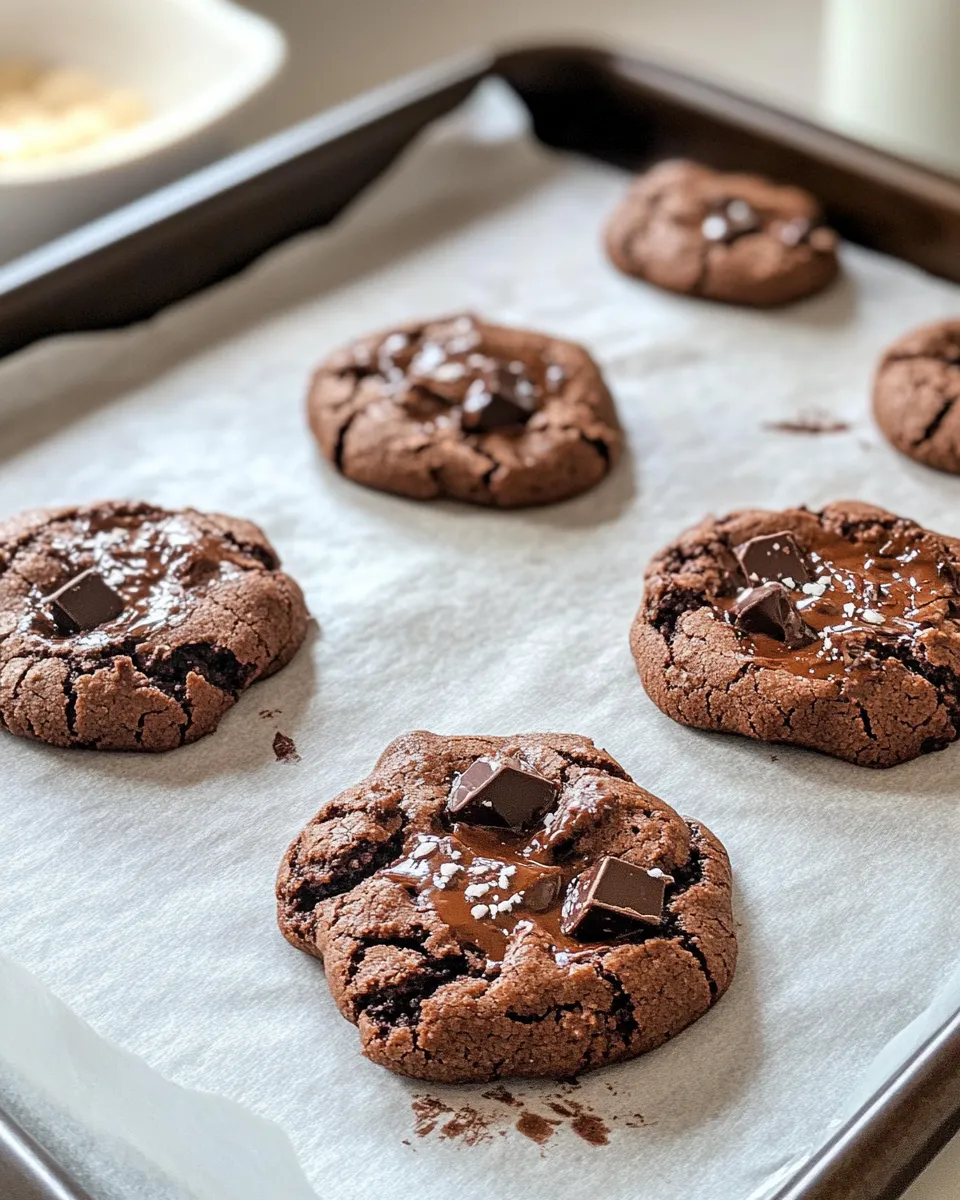 Homemade Dark Chocolate Chili Pepper Cookies photo