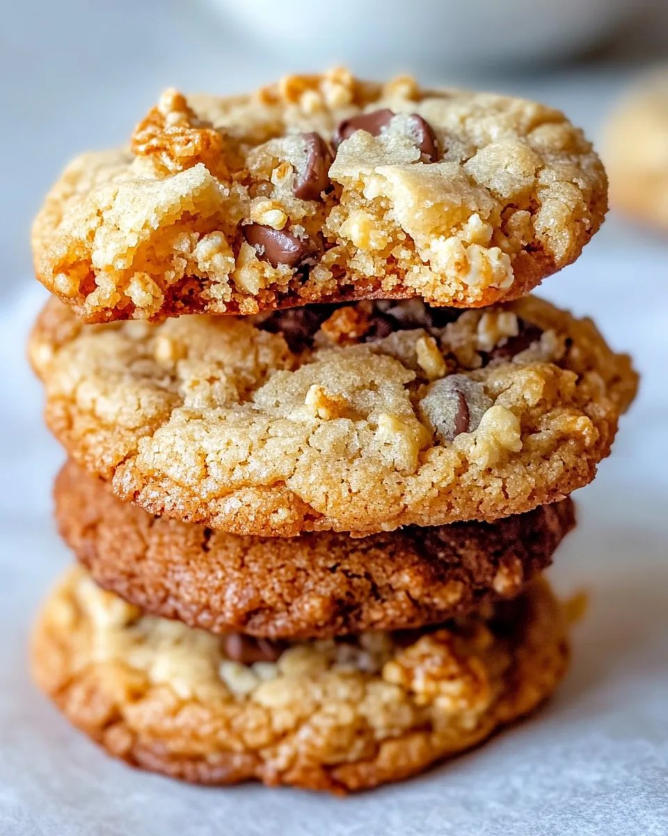 Classic Honey Butter Cornflake Crunch Cookies recipe image