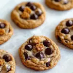 Homemade Honeycomb Crunch Chocolate Chip Cookies photo