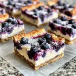 Homemade Lemon Blueberry Cheesecake Bar Cookies recipe photo