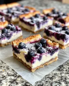 Homemade Lemon Blueberry Cheesecake Bar Cookies recipe photo