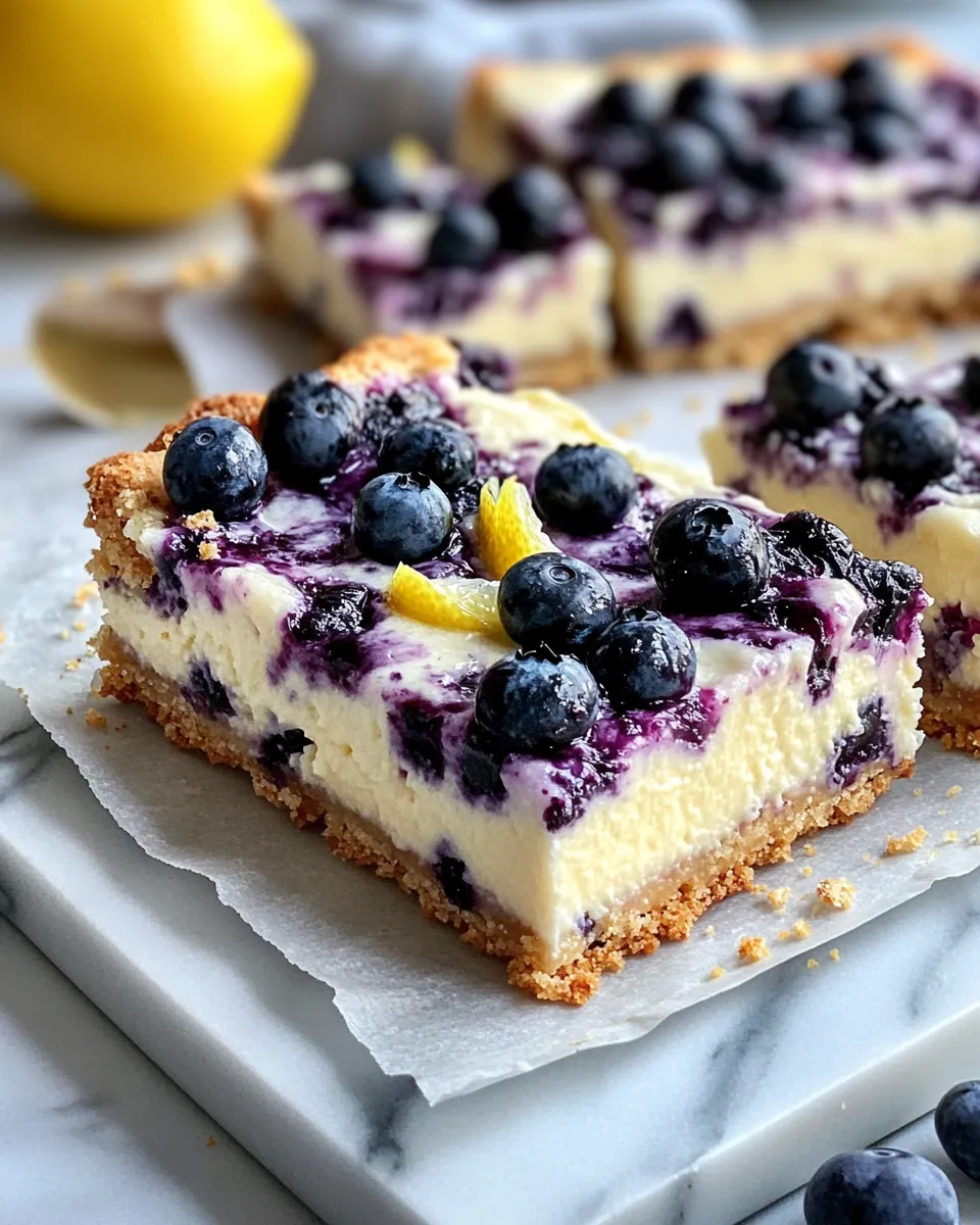 Delicious Lemon Blueberry Cheesecake Bar Cookies picture