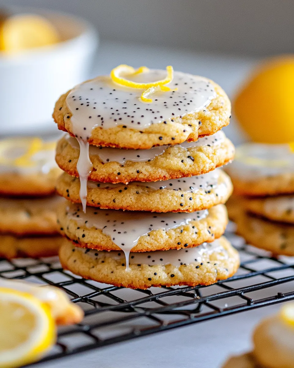 Homemade Lemon Poppy-Seed Glazed Cookies recipe photo