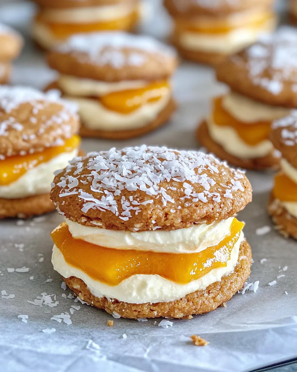 Classic Mango Coconut Cream Sandwich Cookies dish photo