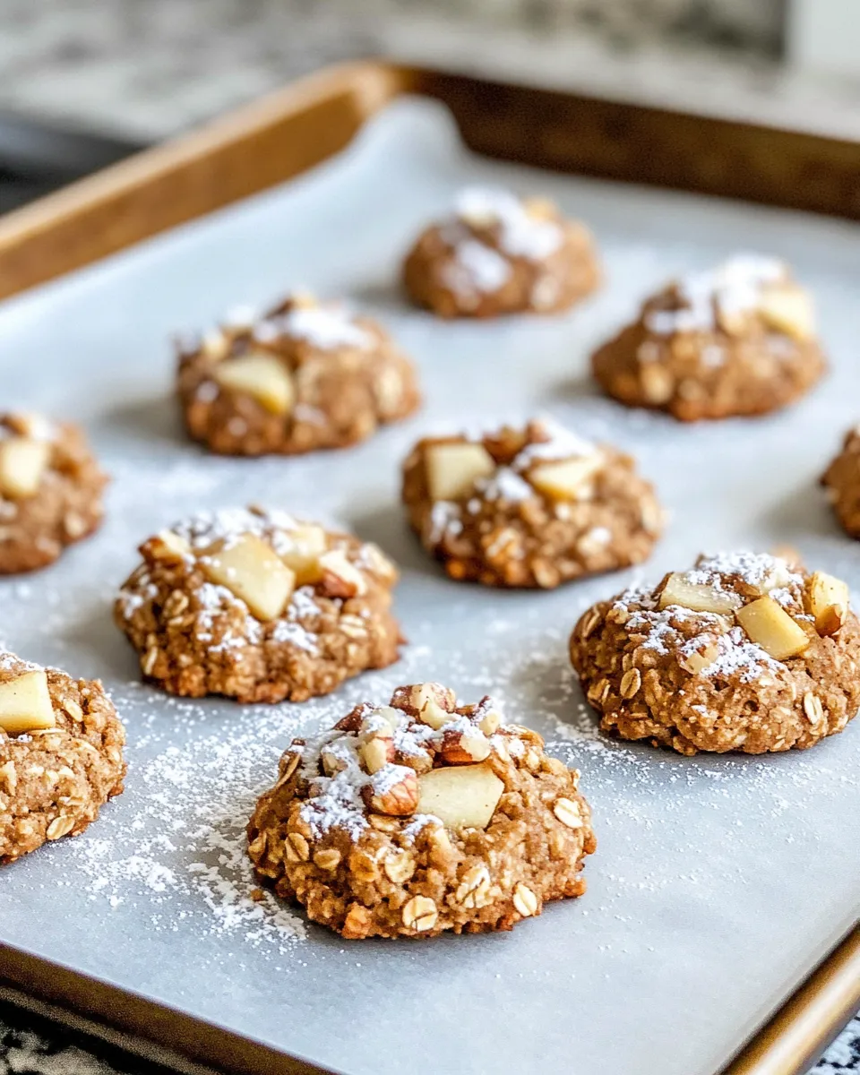 Delicious Maple Glazed Apple Pie Cookies food shot