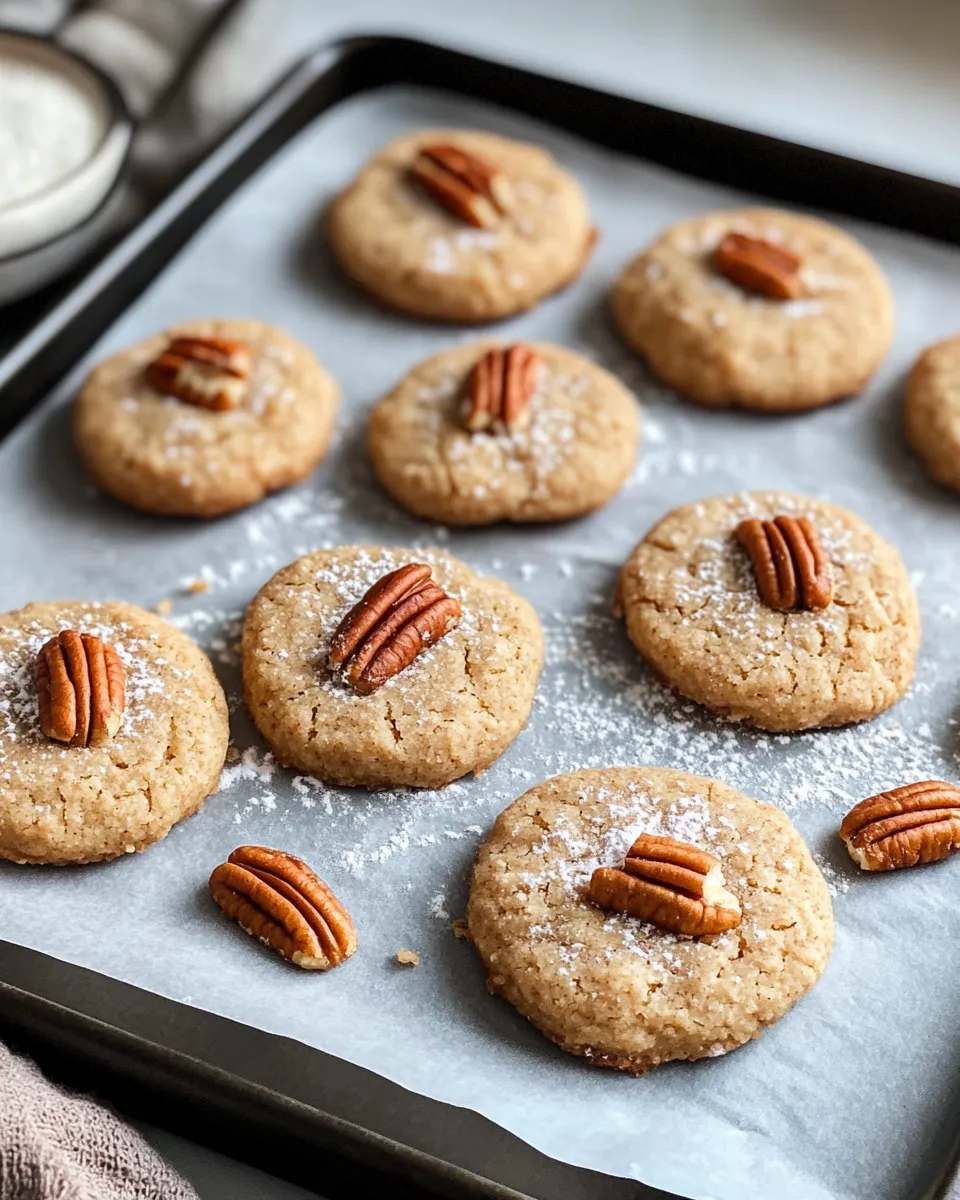 Delicious Maple Pecan Butter Shortbread Cookies dish photo