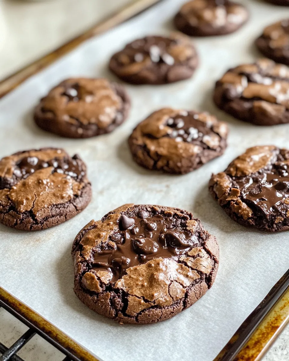 Homemade Midnight Chocolate Lava-Core Cookies recipe photo