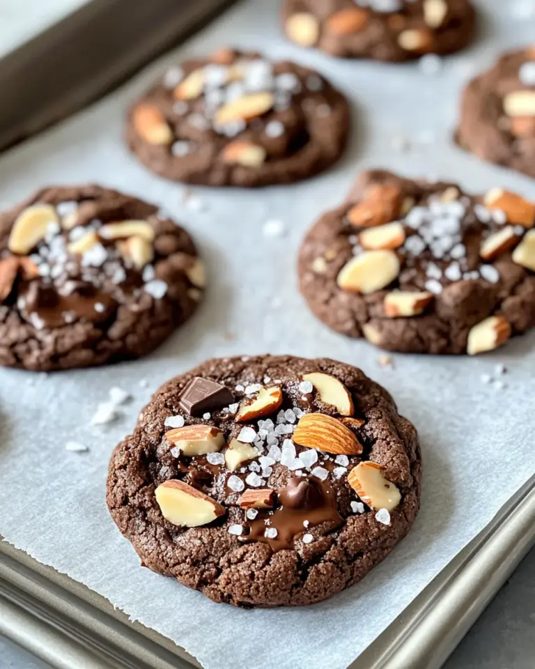 Homemade Mocha Almond Sea Salt Cookies photo