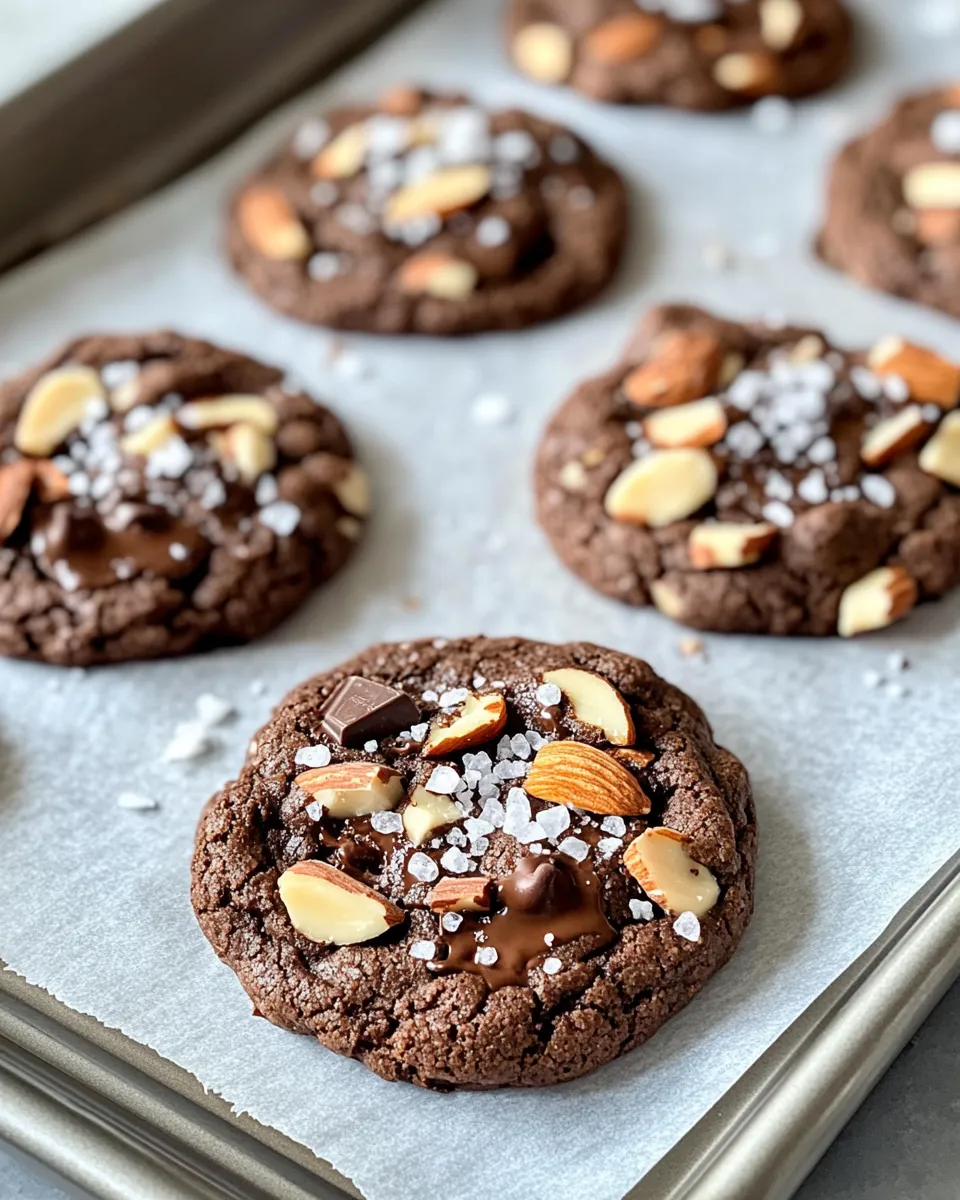 Homemade Mocha Almond Sea Salt Cookies photo