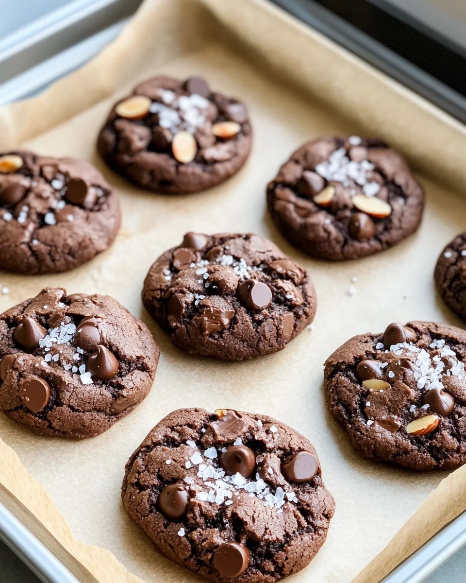 Easy Mocha Almond Sea Salt Cookies recipe photo