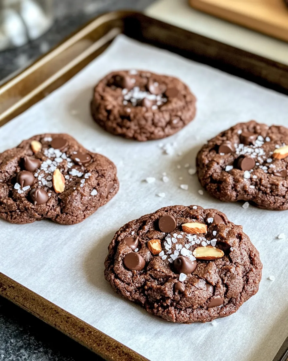 Delicious Mocha Almond Sea Salt Cookies dish photo