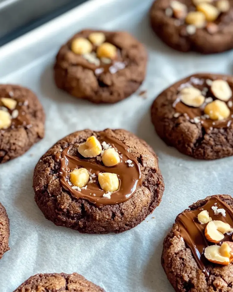 Homemade Nutella-Filled Hazelnut Spread Cookies photo