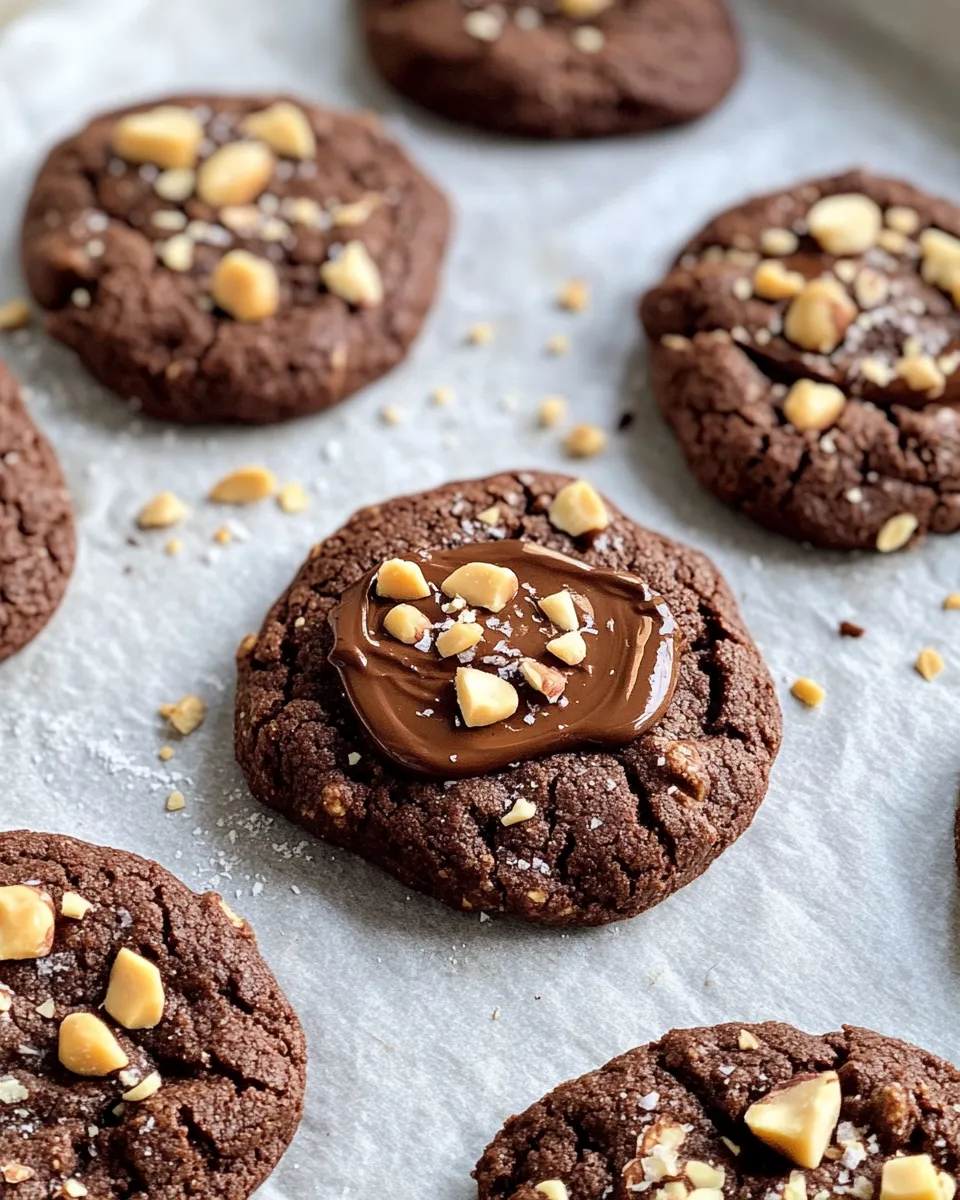 Easy Nutella-Filled Hazelnut Spread Cookies recipe photo