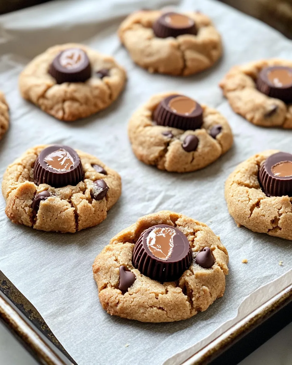 Delicious Peanut Butter Cup Melt-Center Cookies recipe photo