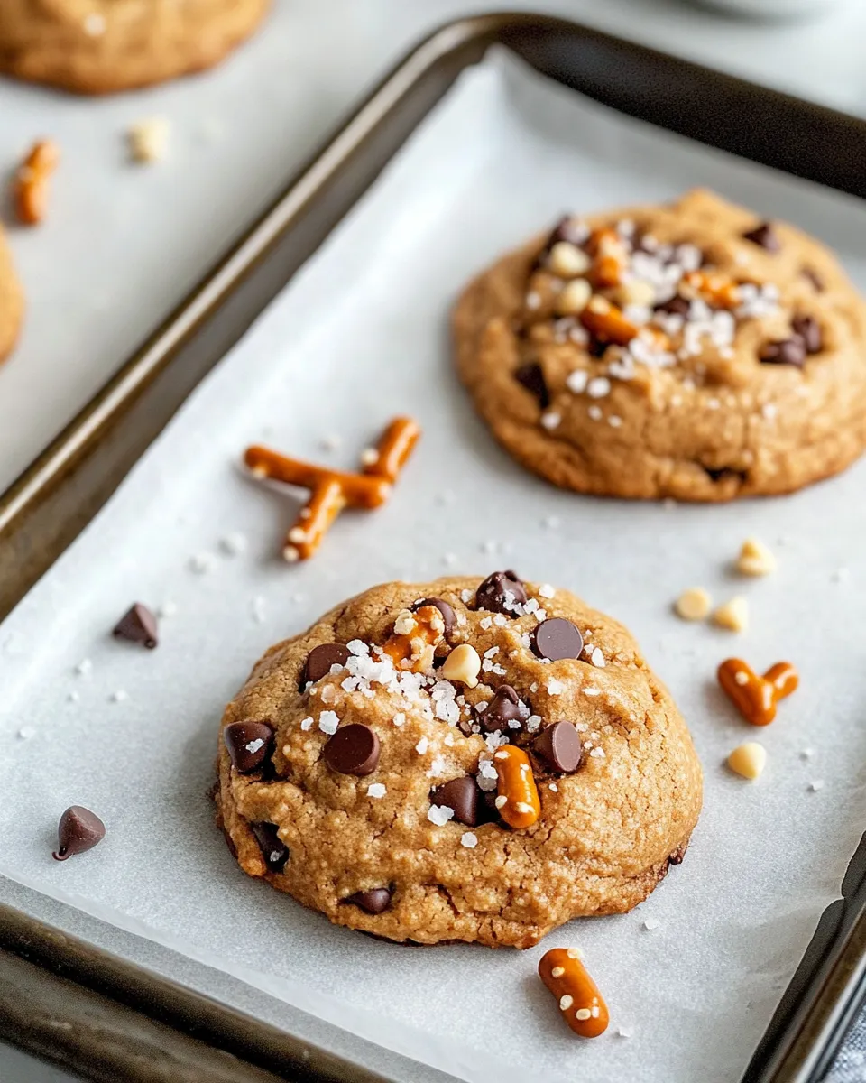 Classic Peanut Butter Pretzel Stuffed Cookies image