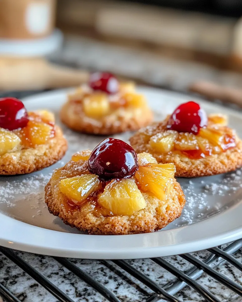 Easy Pineapple Upside Down Cookie dish photo