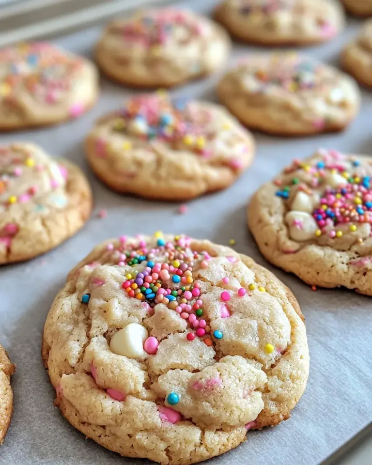 Homemade Pink Velvet White Chip Confetti Cookies photo