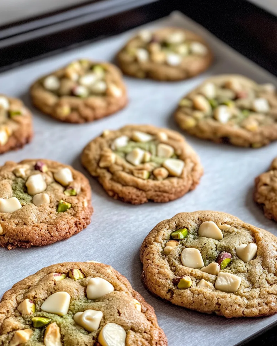Delicious Pistachio Matcha White Chip Cookies dish photo
