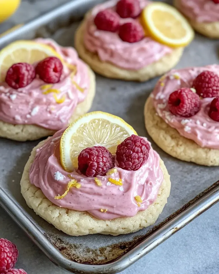 Homemade Raspberry Lemonade Frosted Sugar Cookies recipe photo