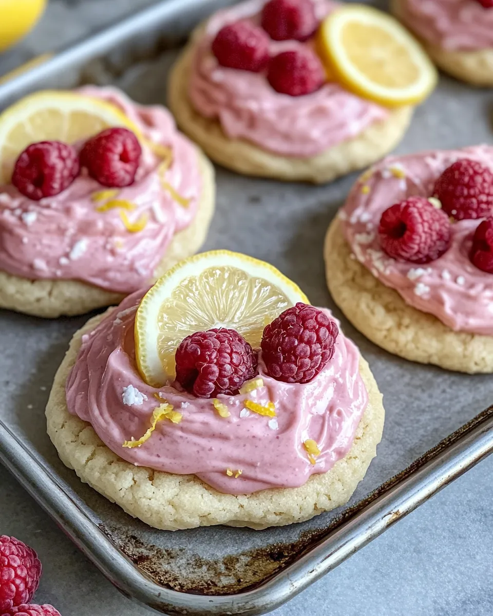 Homemade Raspberry Lemonade Frosted Sugar Cookies recipe photo