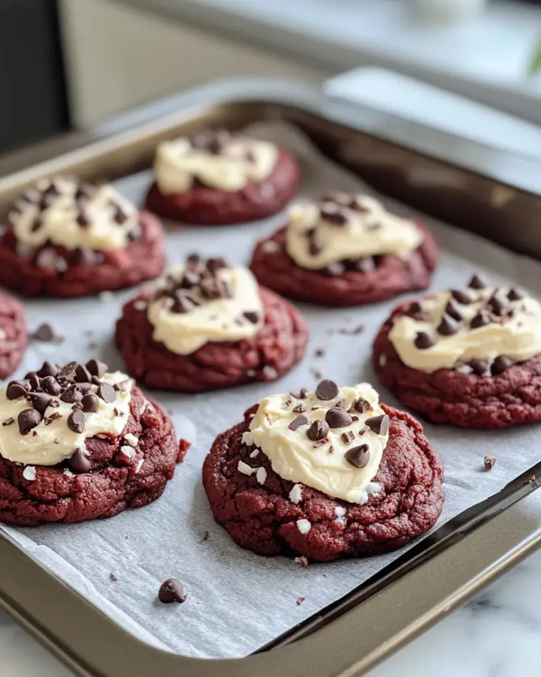 Homemade Red Velvet Cream-Cheese Stuffed Cookies recipe photo