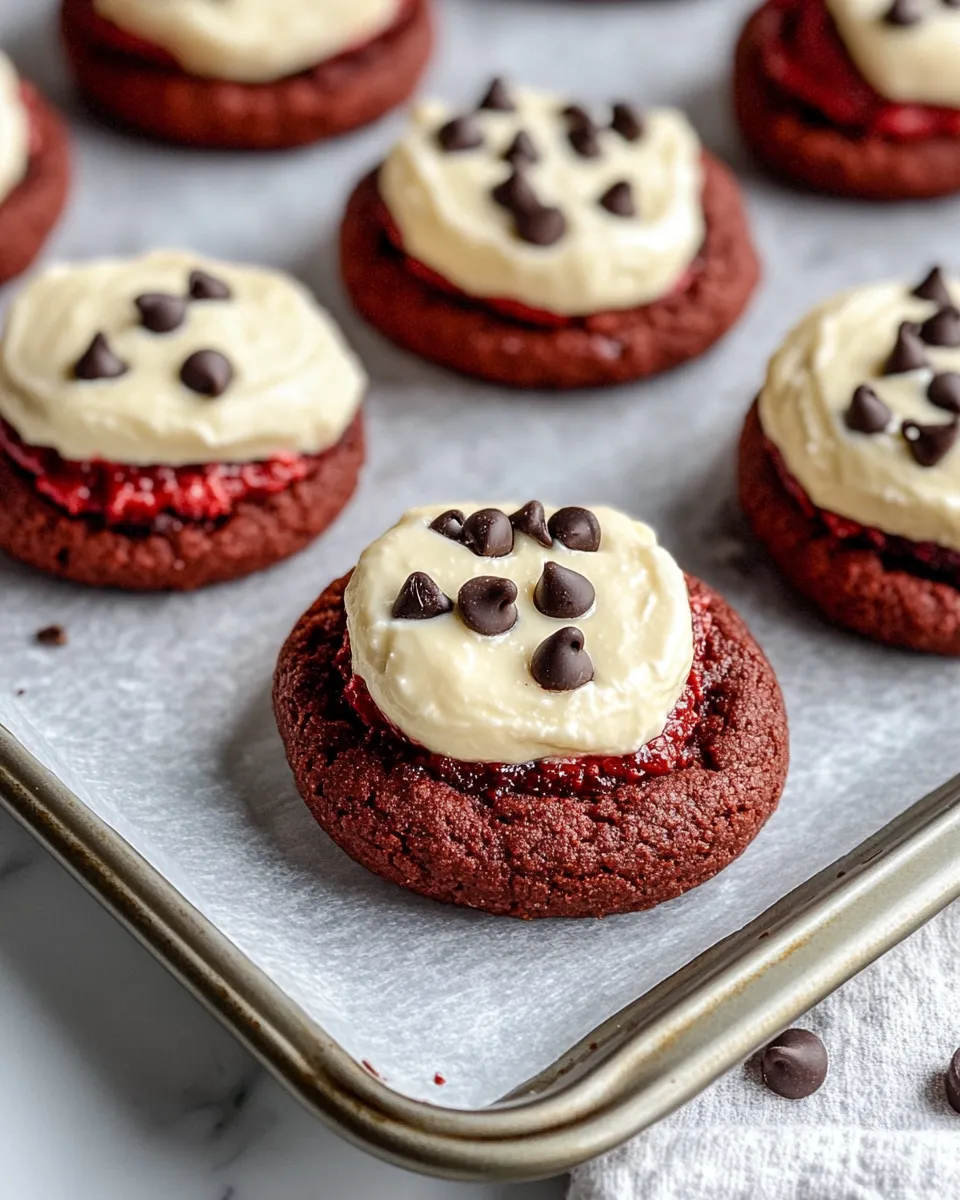 Classic Red Velvet Cream-Cheese Stuffed Cookies dish photo