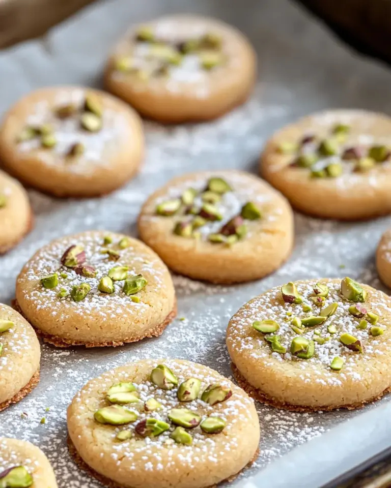Delicious Rosewater Pistachio Shortbread Cookies photo