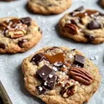 Homemade Salted Caramel Turtle Pecan Cookies photo