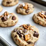 Homemade Salted Pretzel Caramel Crunch Cookies photo