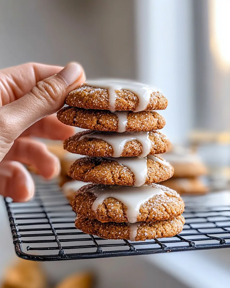Easy Spiced Chai Latte Glaze Cookies food shot
