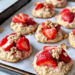 Homemade Strawberry Shortcake Crumble Cookies photo