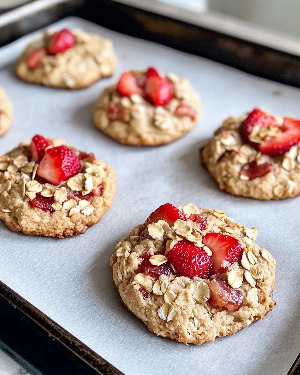 Delicious Strawberry Shortcake Crumble Cookies dish photo