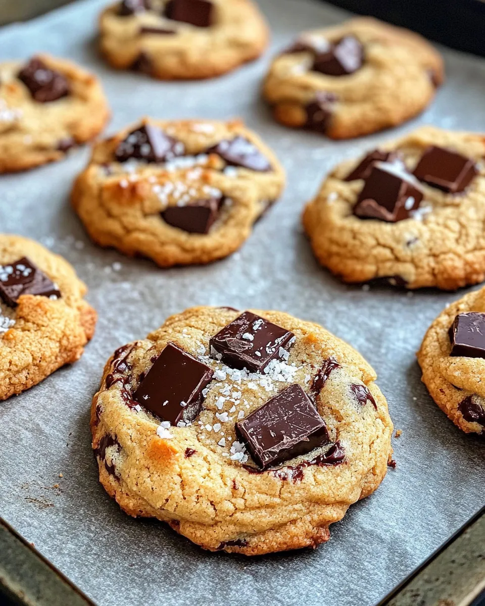 Delicious Tahini Swirl Chocolate Chunk Cookies plate image